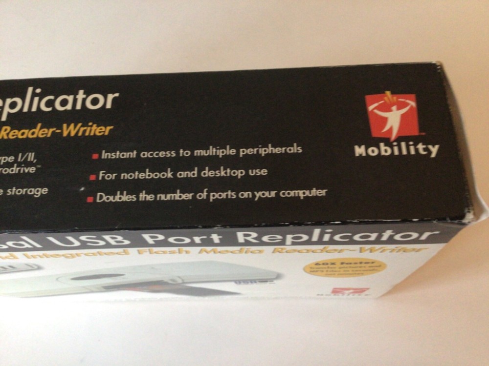 USB Universal port replicator-"EasiDock 300F multi task functions. Flash teader.
