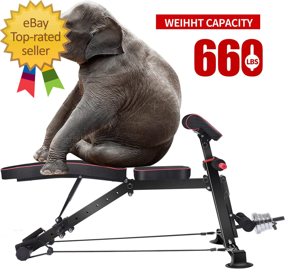 Adjustable Weight Bench Utility Workout Benches for Exercise Free Installation