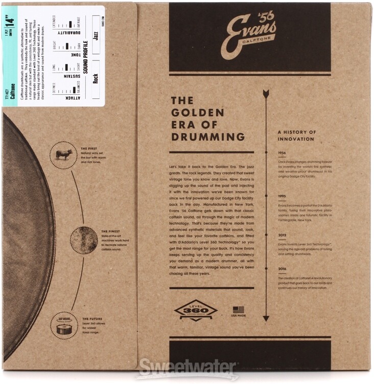 Evans Calftone Drumhead - 14"