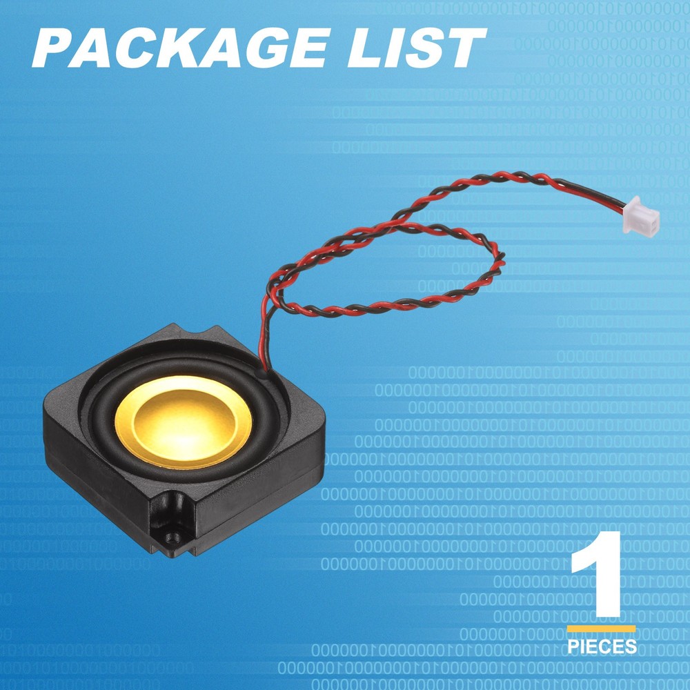 3W 4Ω Mini Speaker, 1PCS Full-Range Portable Micro Loudspeaker, Black Gold