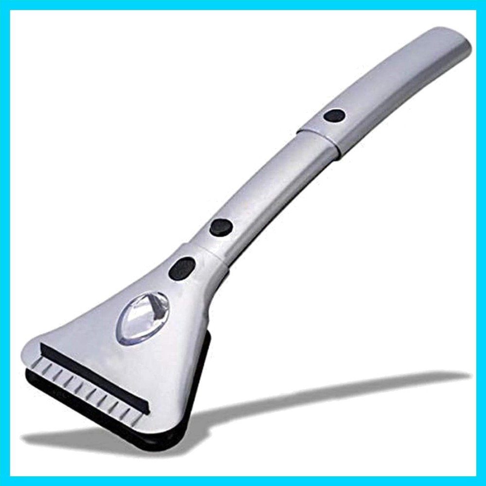 Heated Car Window Ice/ Extendable Auto Windshield Heated Scraper with LED Lig...