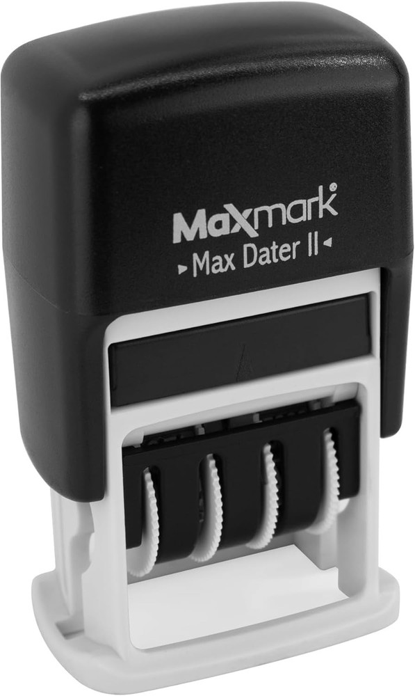 Self-Inking Rubber Date Office Stamp Received Phrase Black Ink 12-