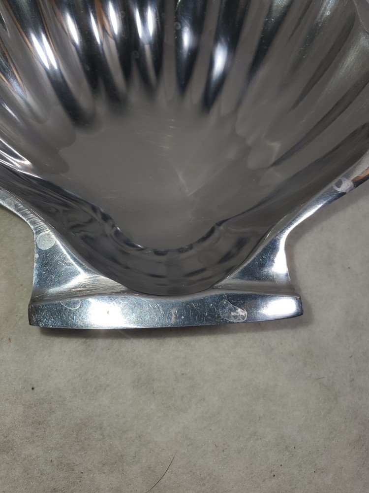 Silverplate Scallop SeaShell Trinket Soap Candy Condiment Dish Beach Table Decor