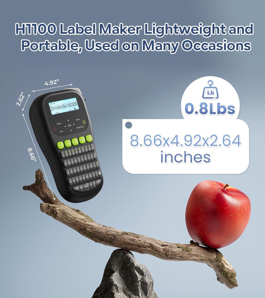 Label Maker Waterproof-Labels, Wire Cable Label Maker, Labeler Machine with T...