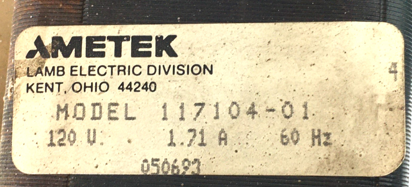 JAKEL 117104-01 Draft Inducer Blower Motor J238-150-1533 44464 used #MF608B