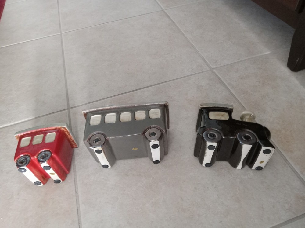 Set Of Tree Ceramic Train Planters