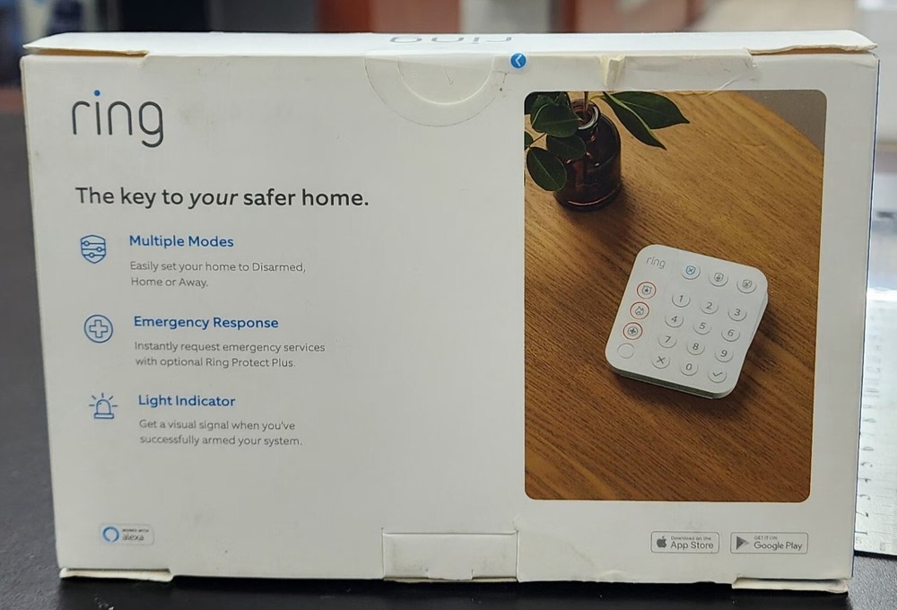 RING Mountable Keypad ALARM KEYPAD ( for Ring Alarm), White,