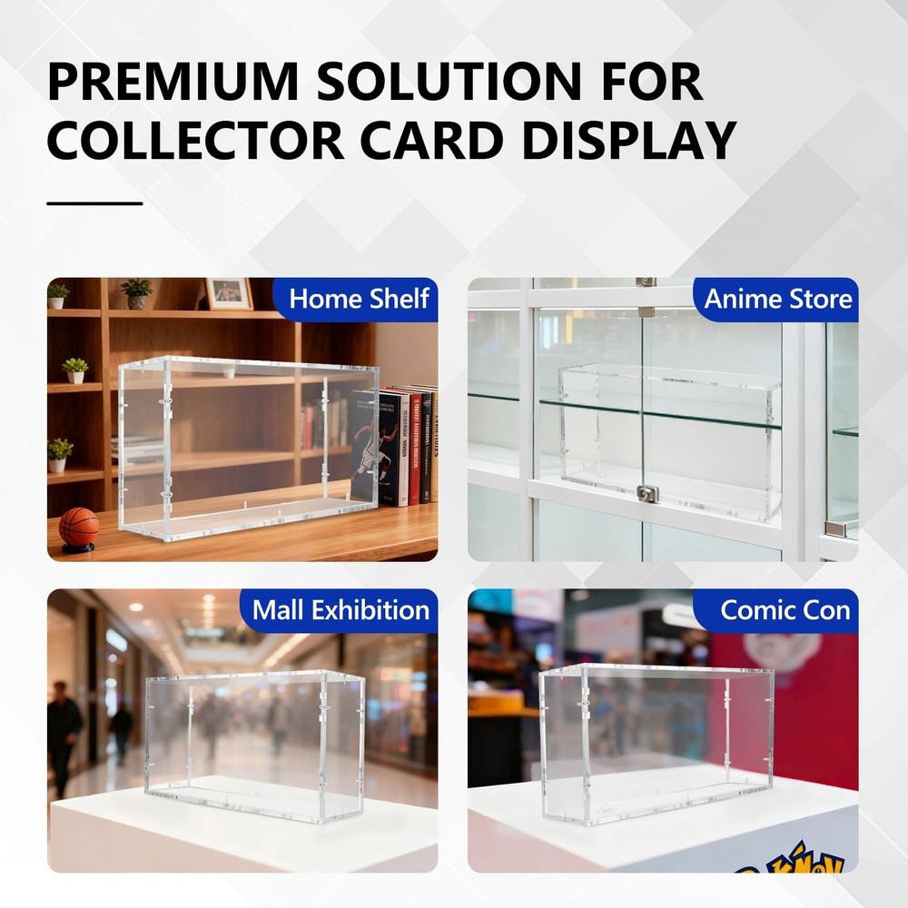 DEDC 1Pcs Acrylic Display Case Compatible with Prismatic Evolutions SPC Box S...