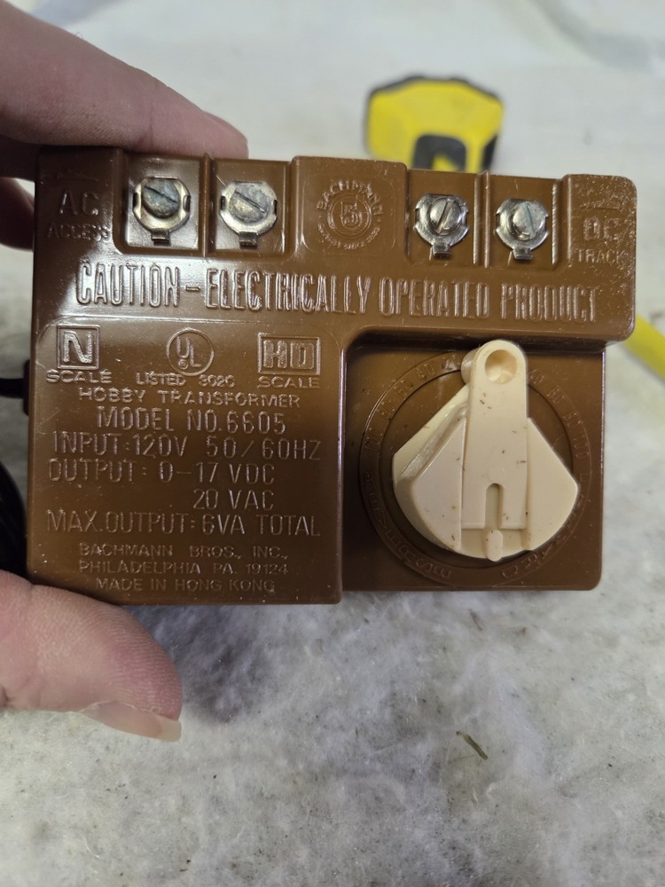 Bachmann Ho Train. Power Pack. 6605. Untested. See Pics