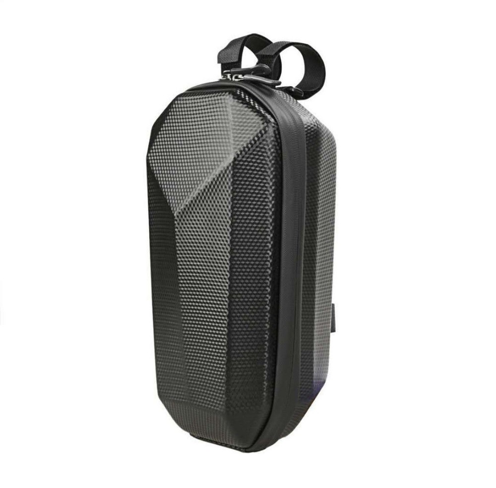 Black E Scooter Handlebar Bag - Secure - Waterproof - Hard Shell