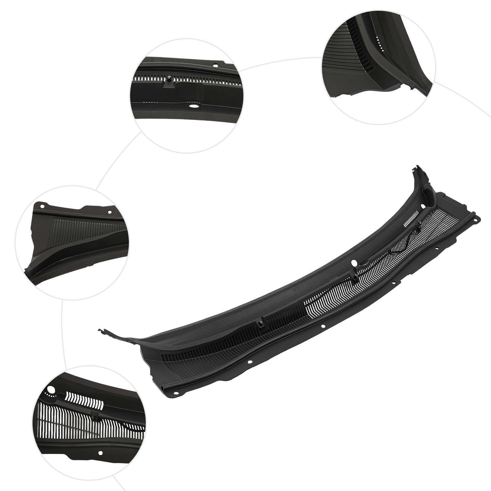 Front Windshield Wiper Cowl Cover Panel Grille Replace For 2013-2019 Ford Taurus