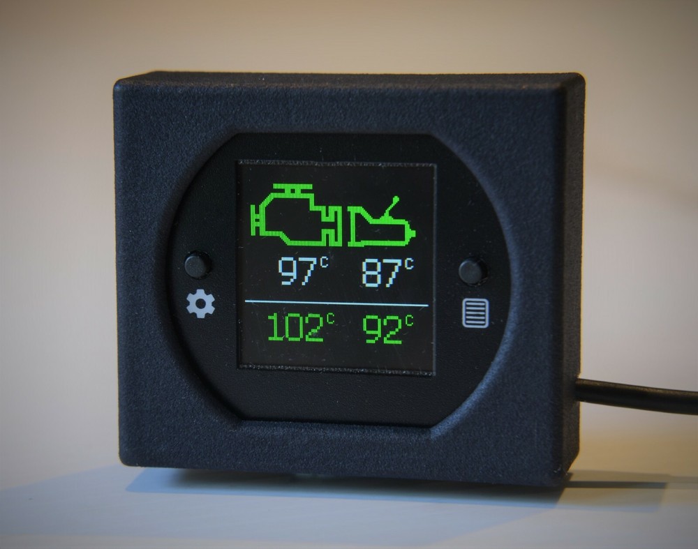 Engine & Transmission temperature, coolant level alarms - dash gauge