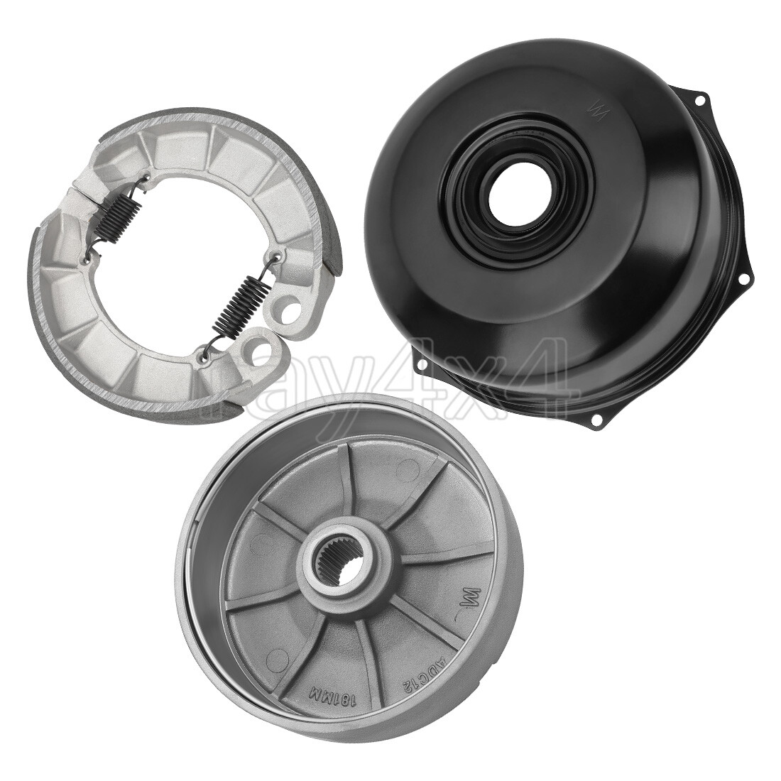 Rear Brake Drum Hub Plate Cover Seal Kit for Honda Foreman Rubicon 500 2001-2014