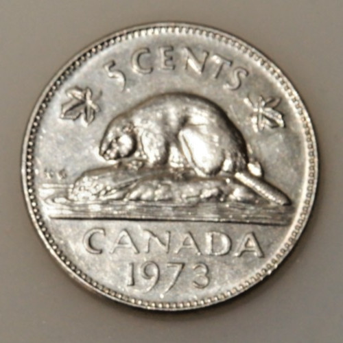 1973 Canada 5c Coin