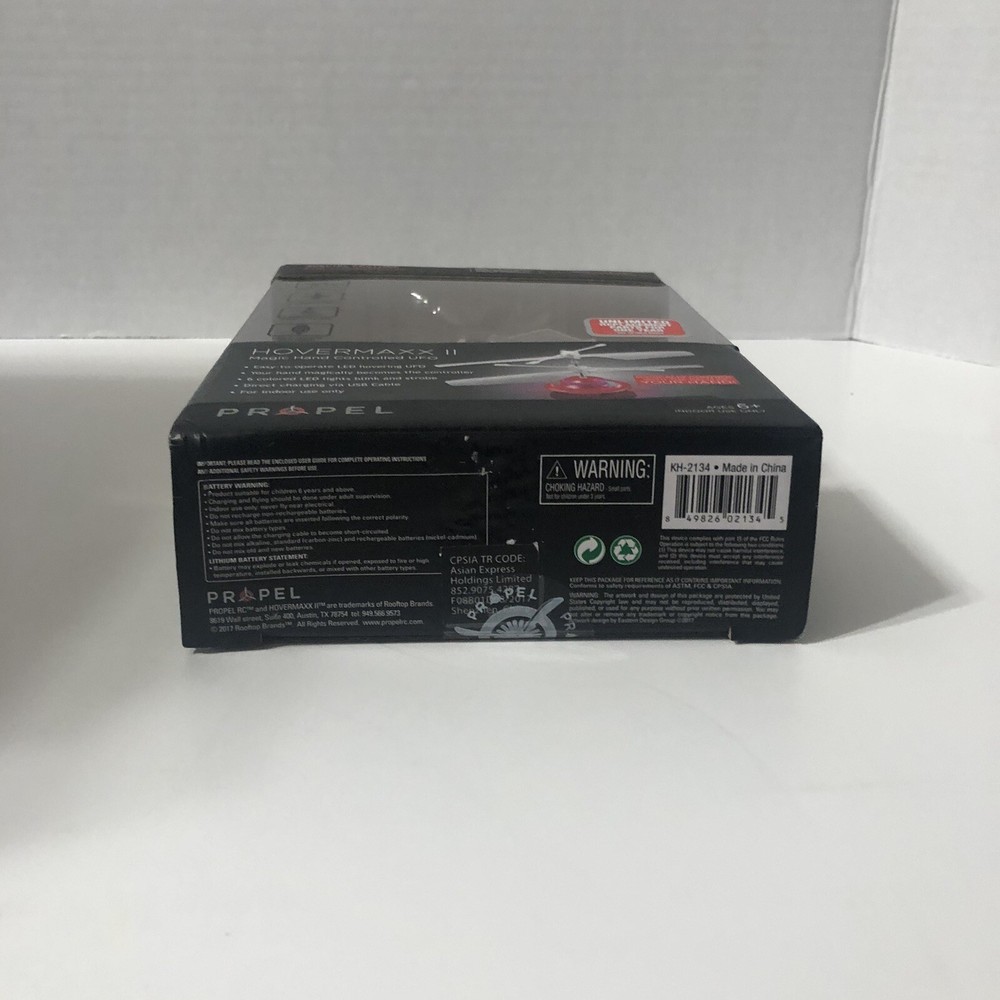 Propel Hovermaxx II Magic Hand Controlled UFO 6 Colored LED Indoor - open box