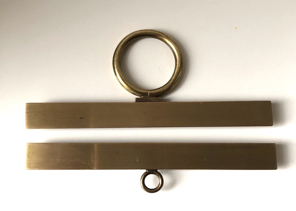 Brass Bell Pull Hardware Vintage Embroidery Frame Hanger
