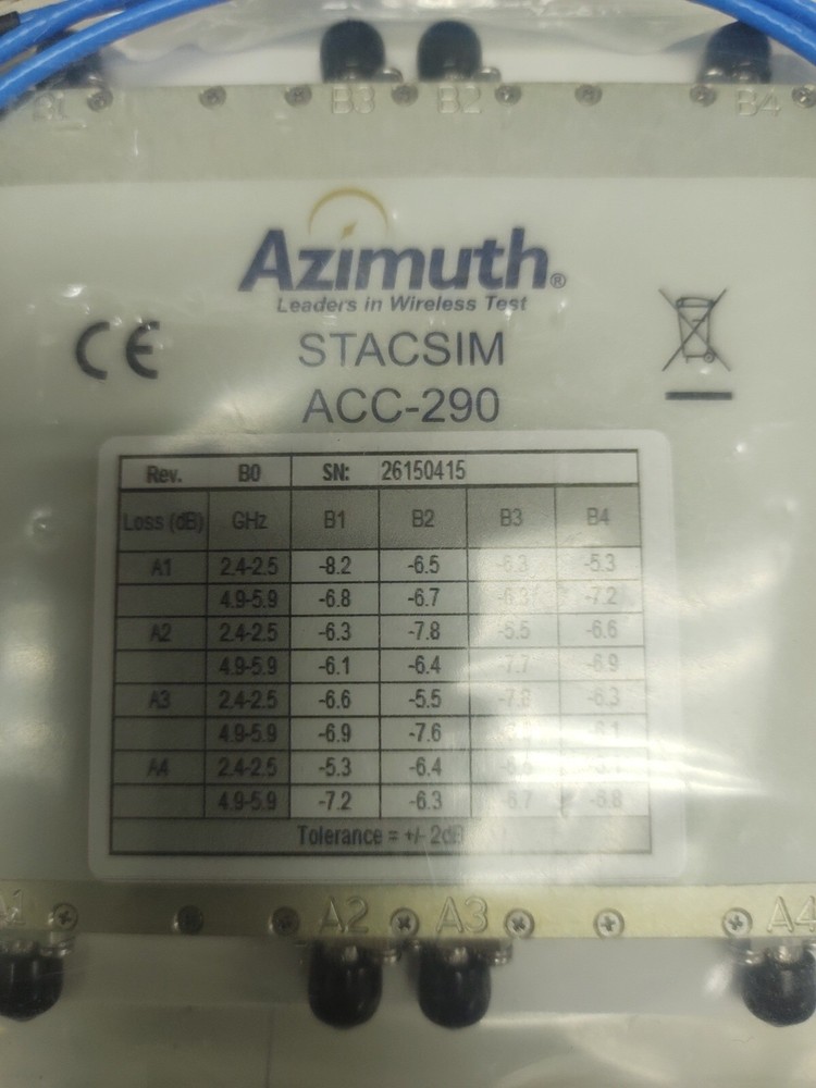 New Azimuth Anritsu STACSIM ACC-290 Static Channel Simulator