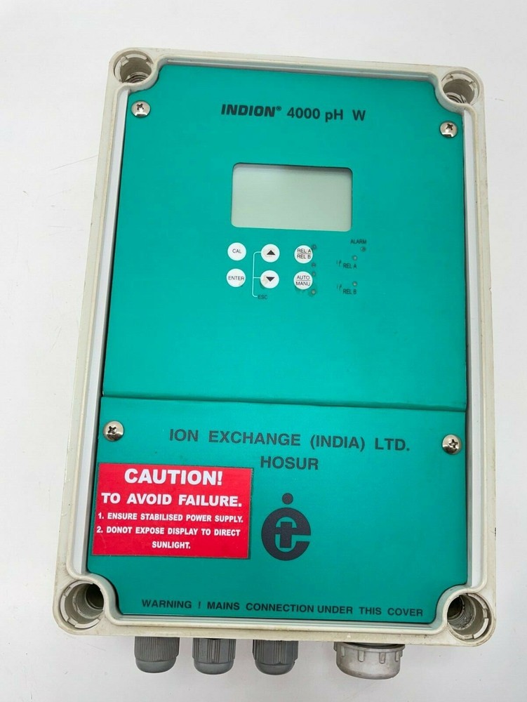 Indion Ion Exchange 4000 pH W 4000PHW Transmitter Controller Field MTD