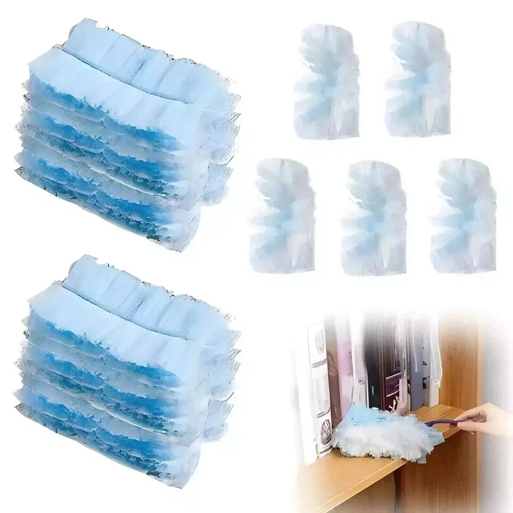 30 pcs Duster Refills Disposable Duster Refills Compatible for Swiffer (Blue)