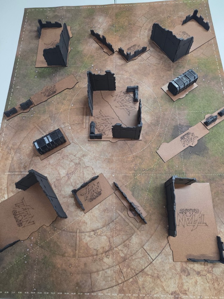 COMBO Measuring Tools + Terrain Footprints Warhammer 40k 11th Edition FULL TABLE