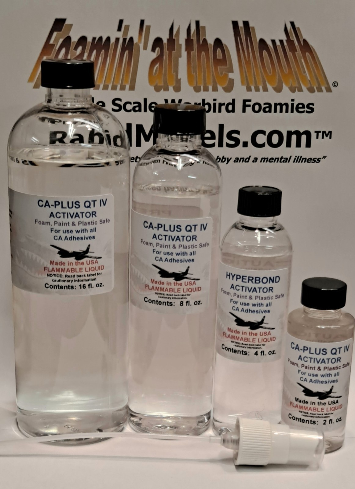 FOAM-SAFE CA Super Glue Activator-Accelerator-Kicker for ALL kinds of CA Glue