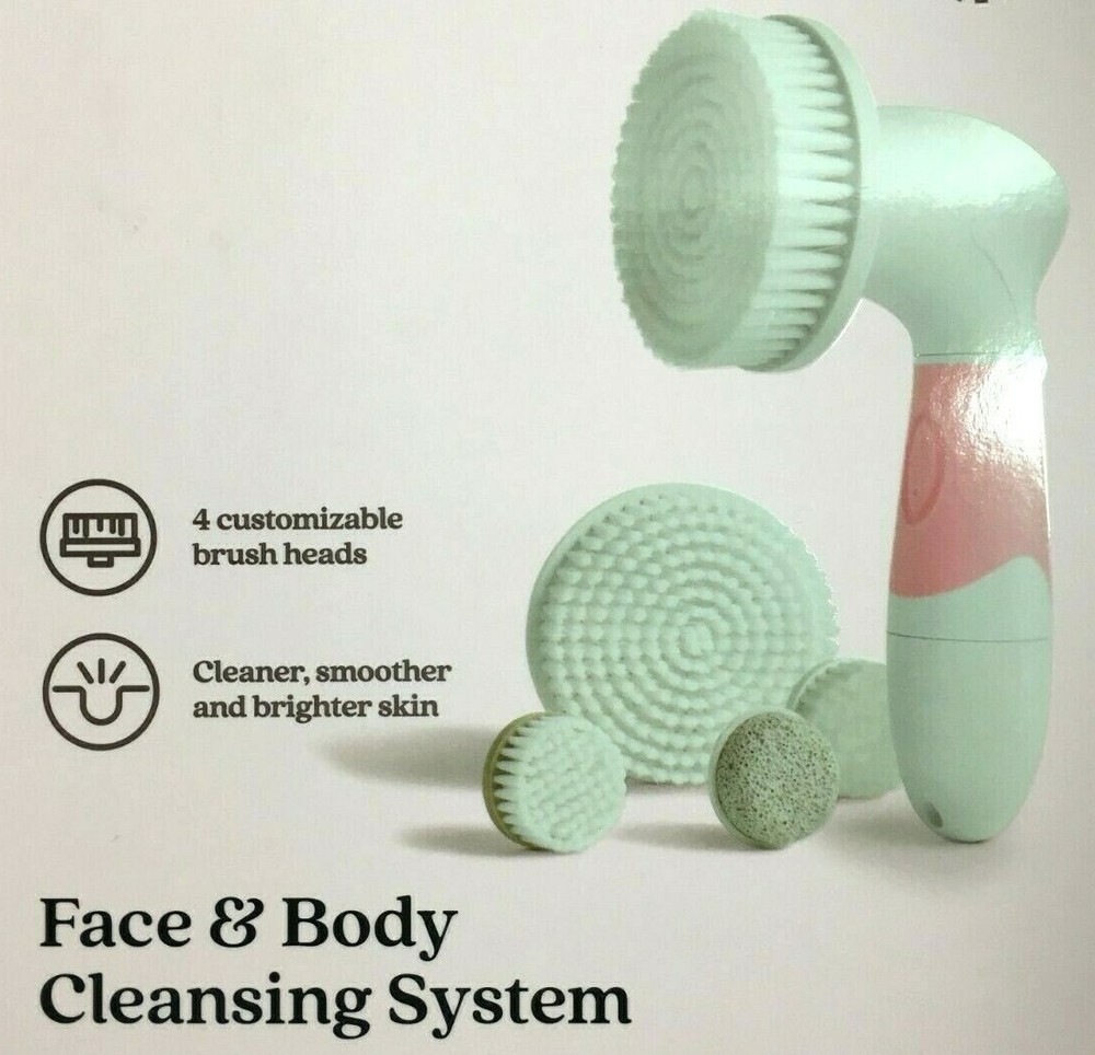 Vanity Planet Complete Face & Body Cleansing System 4 Attachments 21HB034