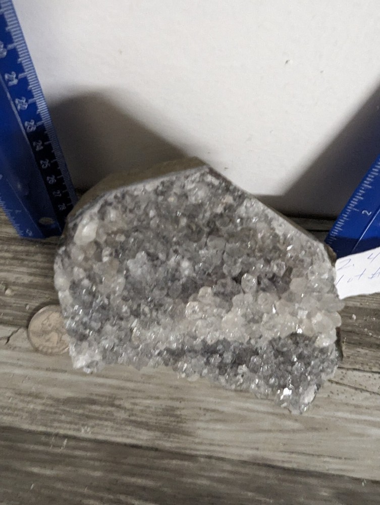 Amethyst standing cut base crystal geode. 2.46 Pounds Lbs Lb