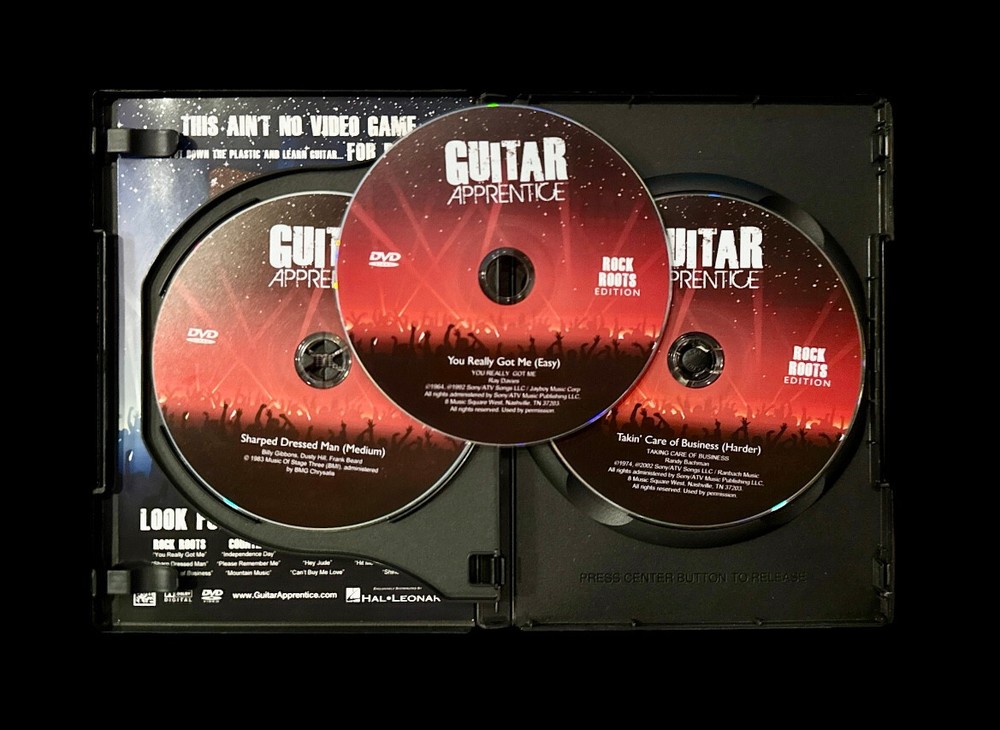Guitar Apprentice: Rock Roots: 3xDVDs