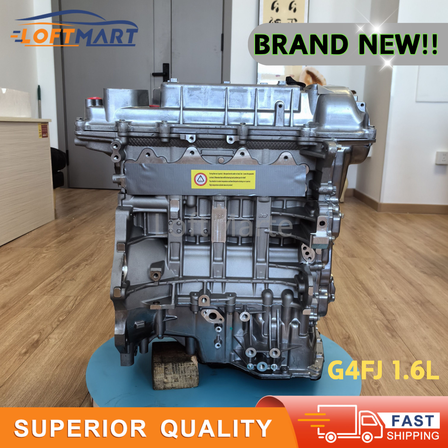 Fits 2016-2018 Hyundai Tucson Engine Motor 1.6L 4 Cyl Turbo G4FJ T-GDI Brand New