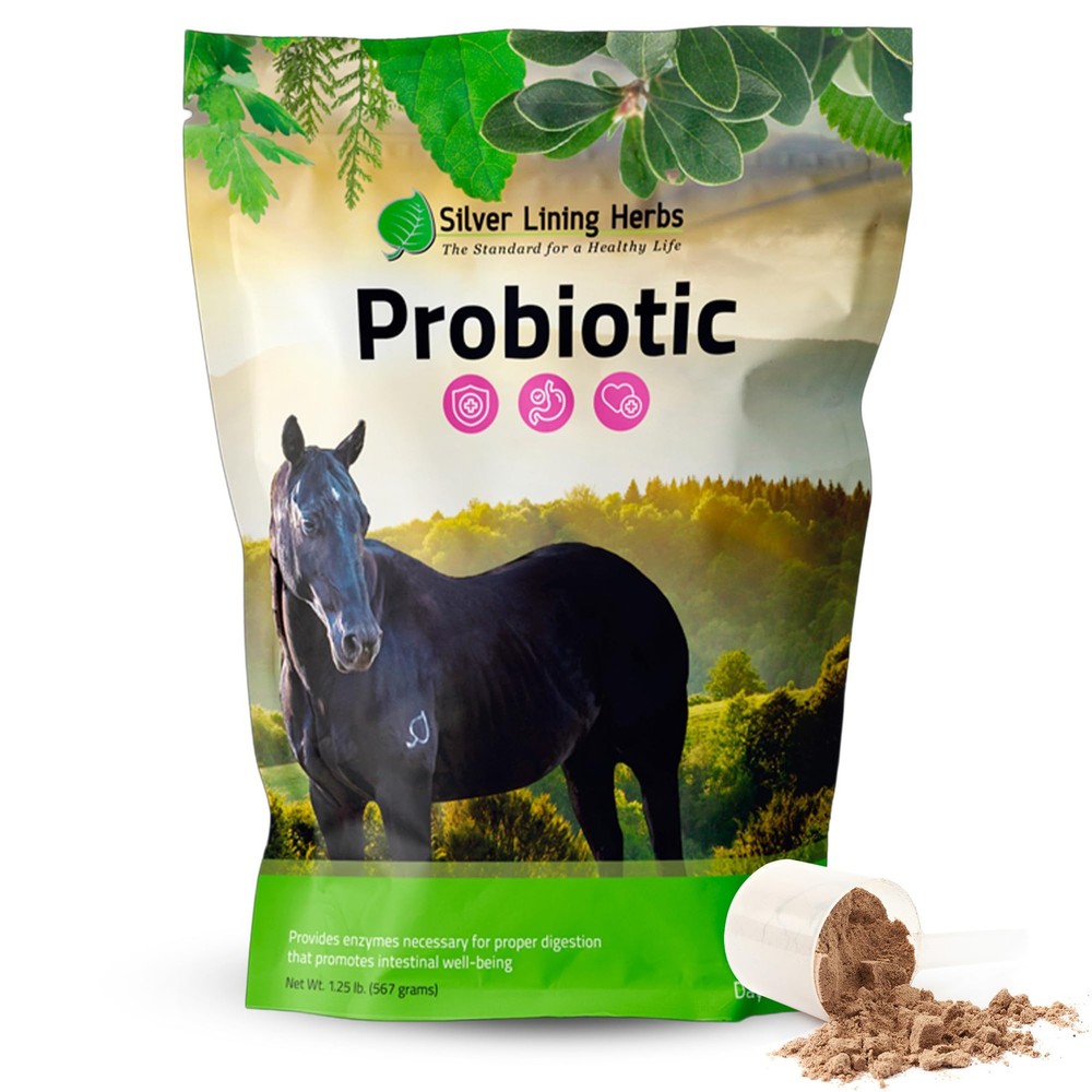 Silver Lining Herbs Horse Probiotics Digestive Supplements - Digestive Enzyme...