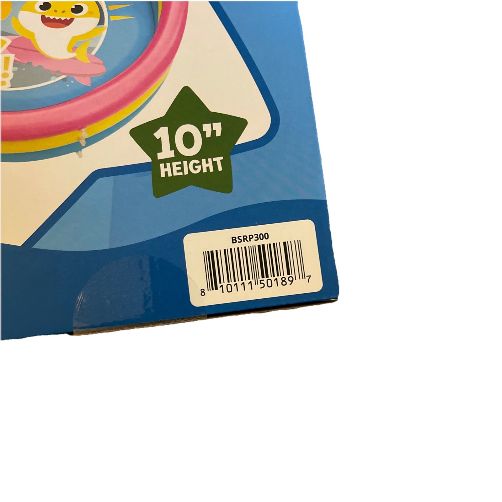 Baby Shark 3-Ring Inflatable Swimming Pool 47" Wide & 10" Height for Summer Play