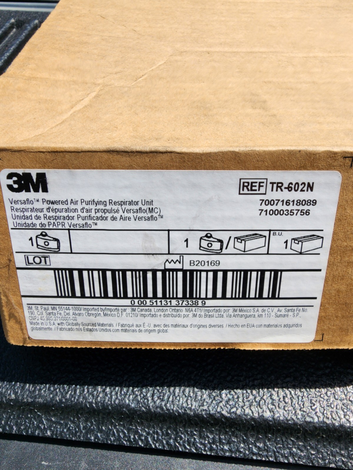 3M Versaflo PAPR Unit TR-602N Motor Blower For TR-600 BRAND NEW IN BOX + BONUS