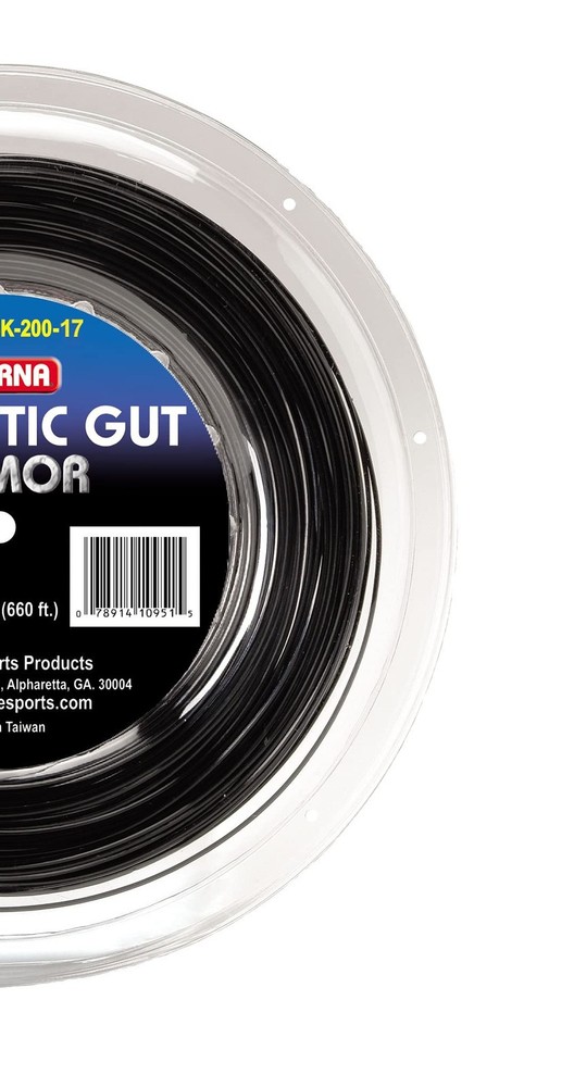 Synthetic Gut Armor 17G String Reel, Black