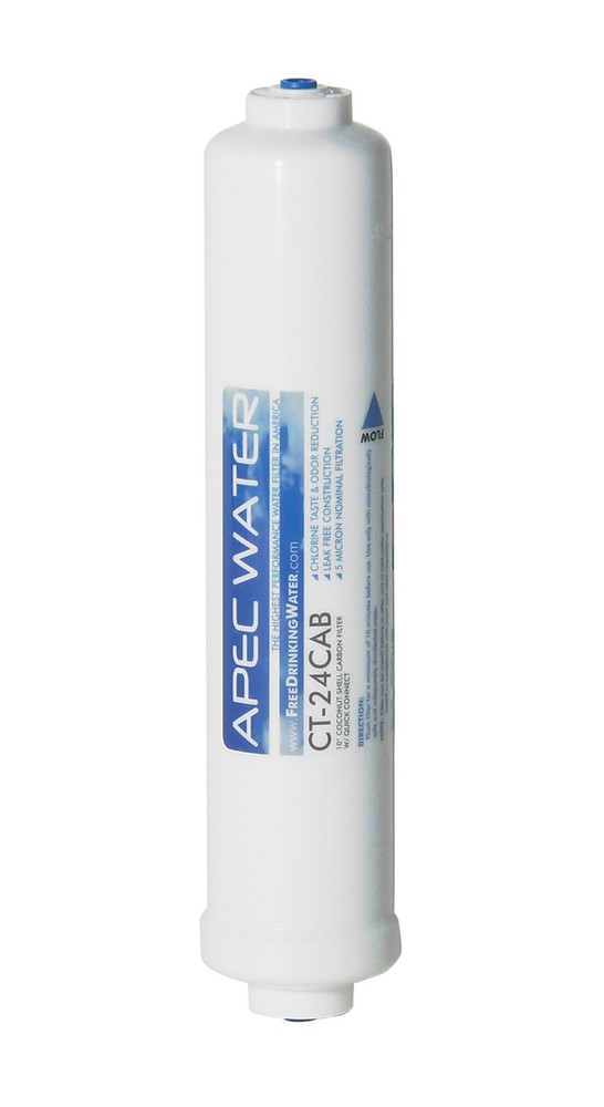 APEC Water Systems ULTIMATE Inline Carbon Pre-filter 10", with 1/4" Quick-Con...