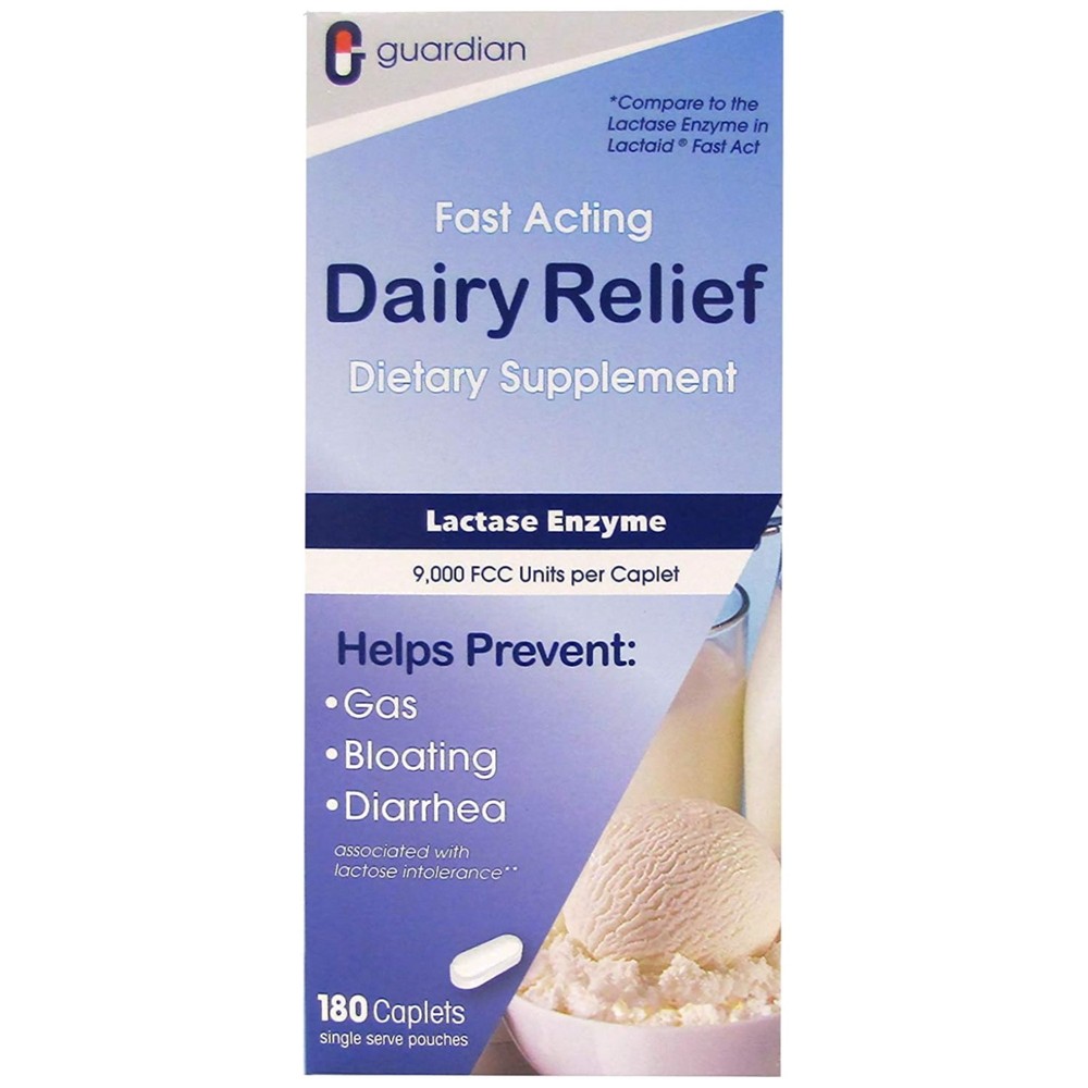 Quick Relief for Lactose Intolerance, 180 Pack