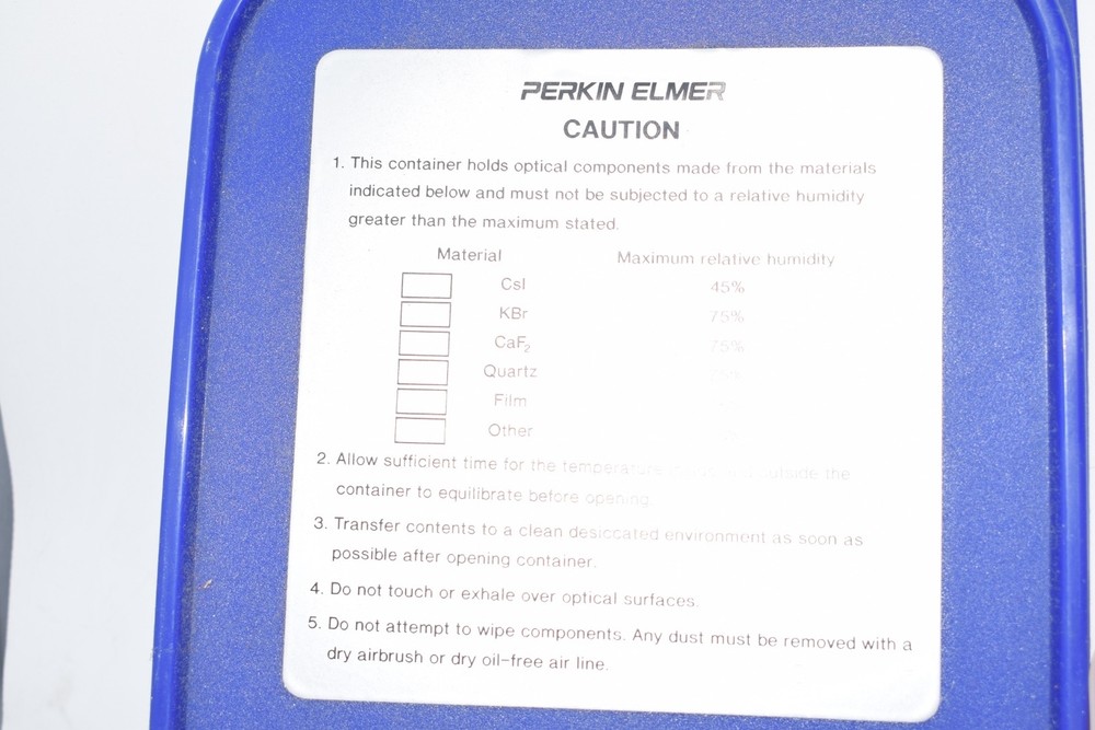 Perkin Elmer Spectrometer KBr Quartz Beamsplitter
