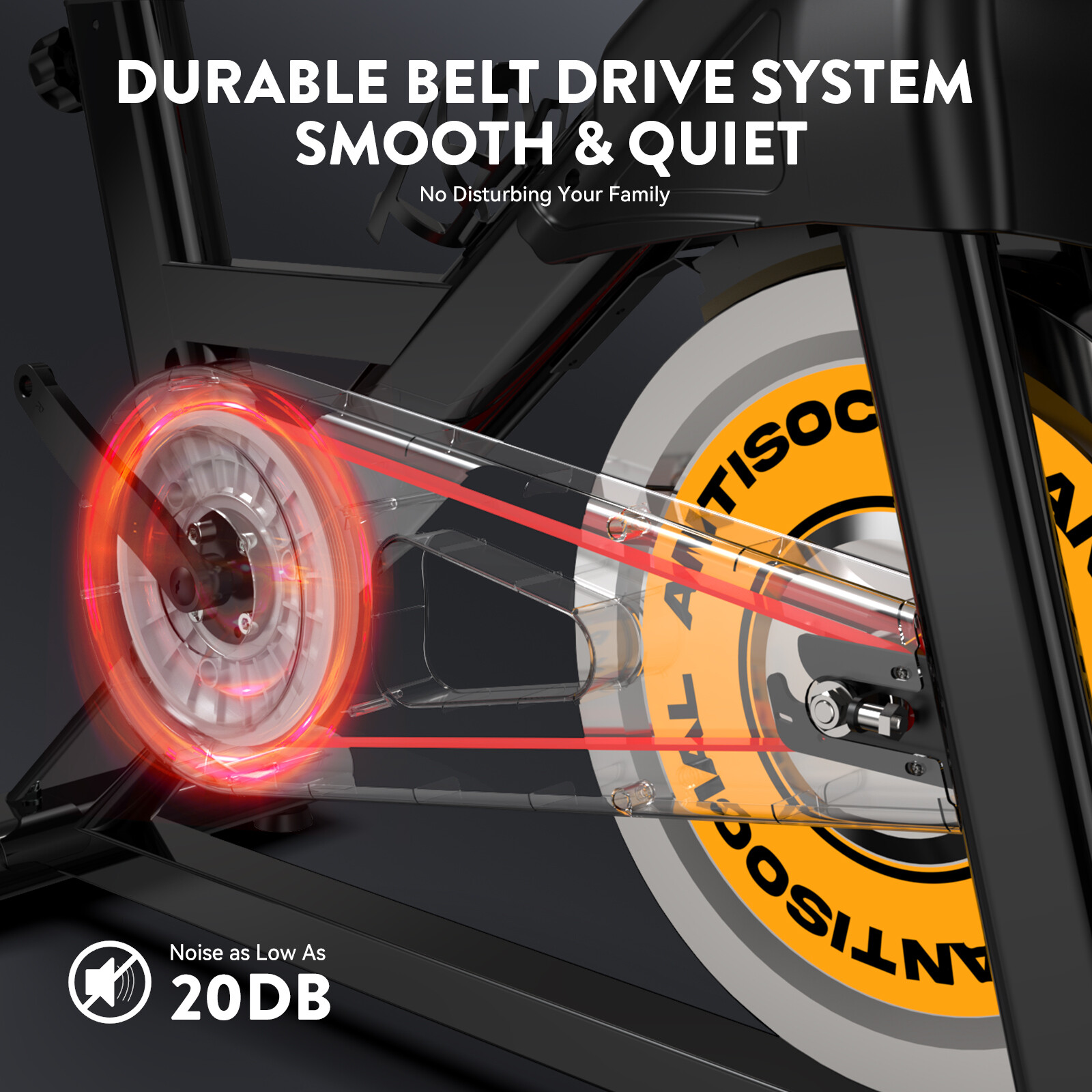 Indoor Cardio Workout Bike Stationary Bike Cycling Fitness Home Exercise Bike