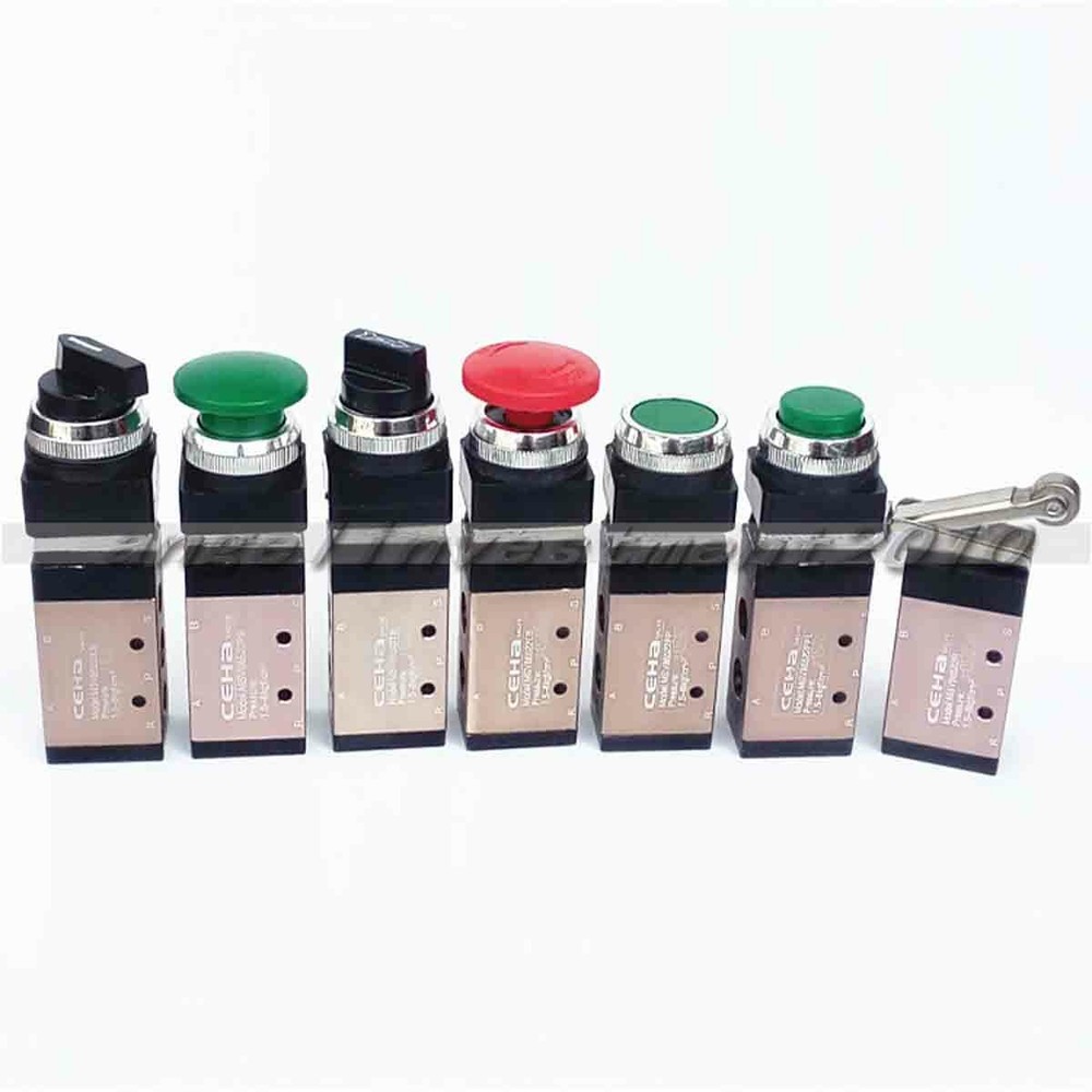 1PC MSV86522PB 2 Position 5 Way Pneumatic Control Mechanical Valve