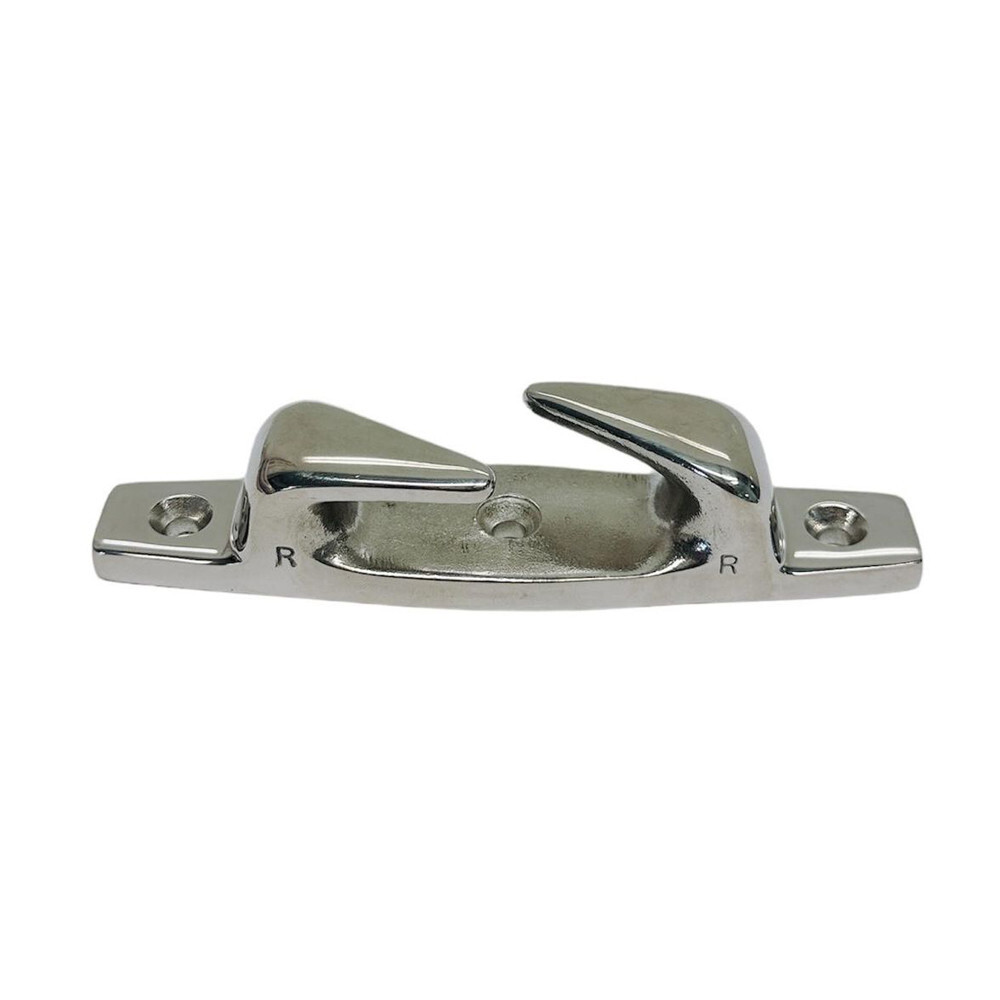 6" Stainless Steel Boat Angled Left Deck Dock Mooring Rope Cleat Chock 2 Pcs