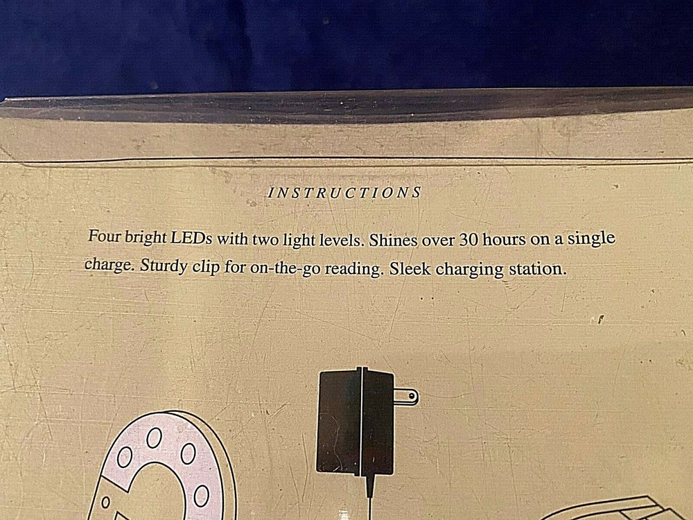 Bookmarked Rechargeable 4 LED Book Light