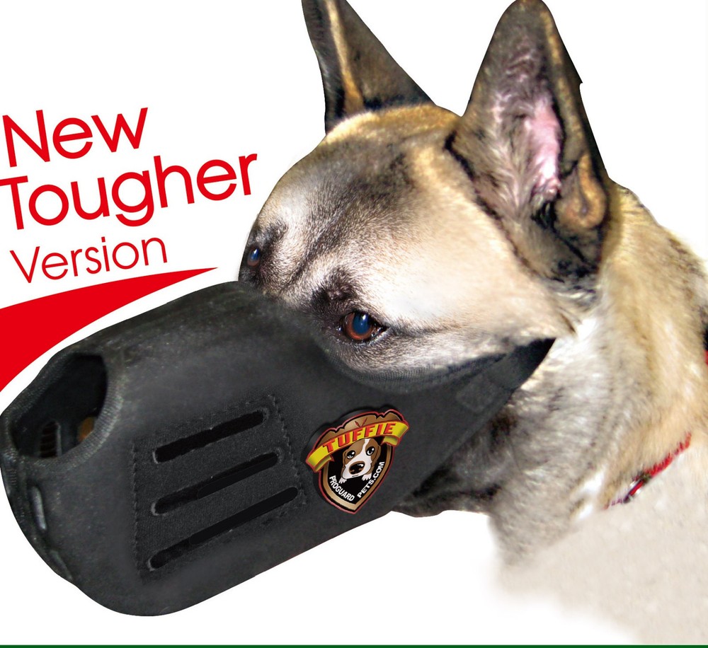 TUFFIE Dog MUZZLE Comfort Padded NO BITE EXTRA HEAVY DUTY QUICK EasyFIT TRAINING