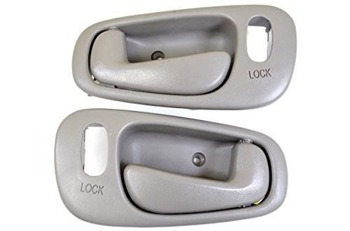 TO-2542G-DP - Interior Inside Door Handle, Gray - with Lock Hole, Left/Right