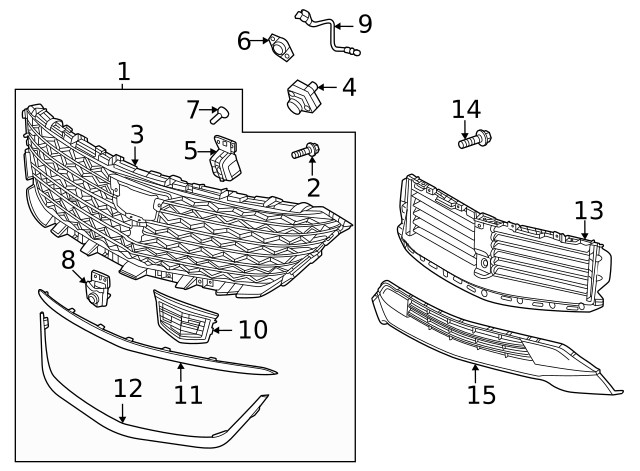 Genuine GM Front Camera Bracket 42820140