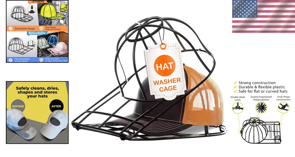 Baseball Cap Cleaner with Effortless Locking System - Ideal for Easy Maintenance
