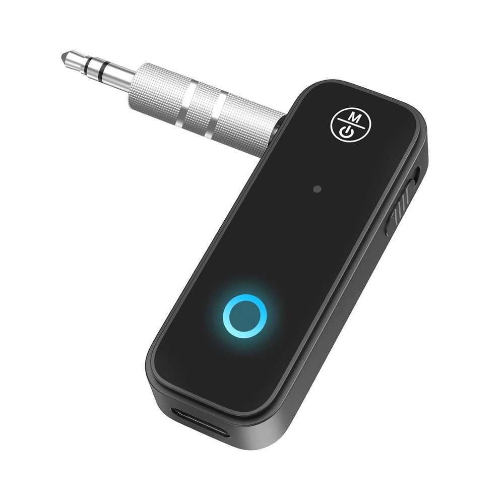 Aux Bluetooth Adapter for Car, 2 in 1 Bluetooth 5.3 Transmitter Receiver for Han