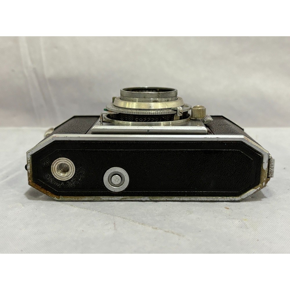 Ansco Karomat Rangefinder Camera w/ Synchro Compur Shutter & Leather Case AS IS