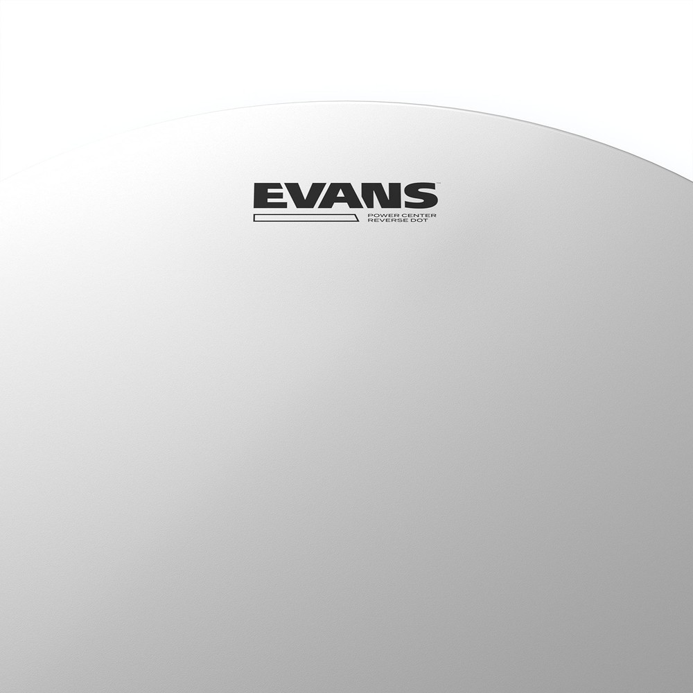 Evans Power Center Reverse Dot Snare Drum Head - 14 Snare Drum Head - Featuring