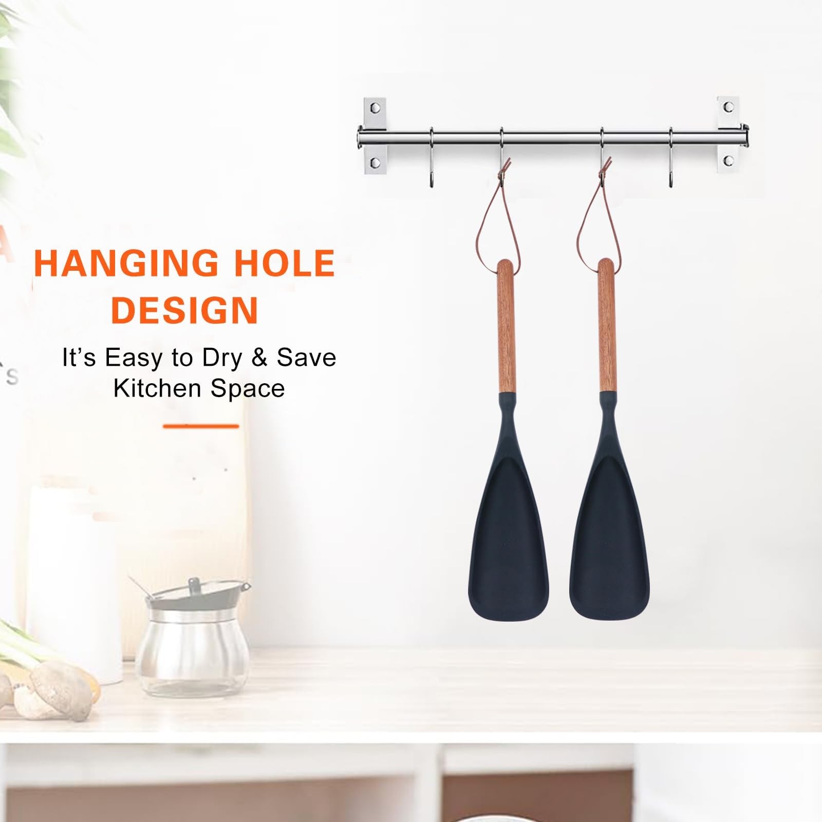 Cooking Spoon for Nonstick Cookwares, Multifunction Spatula Spoon, Great for ...