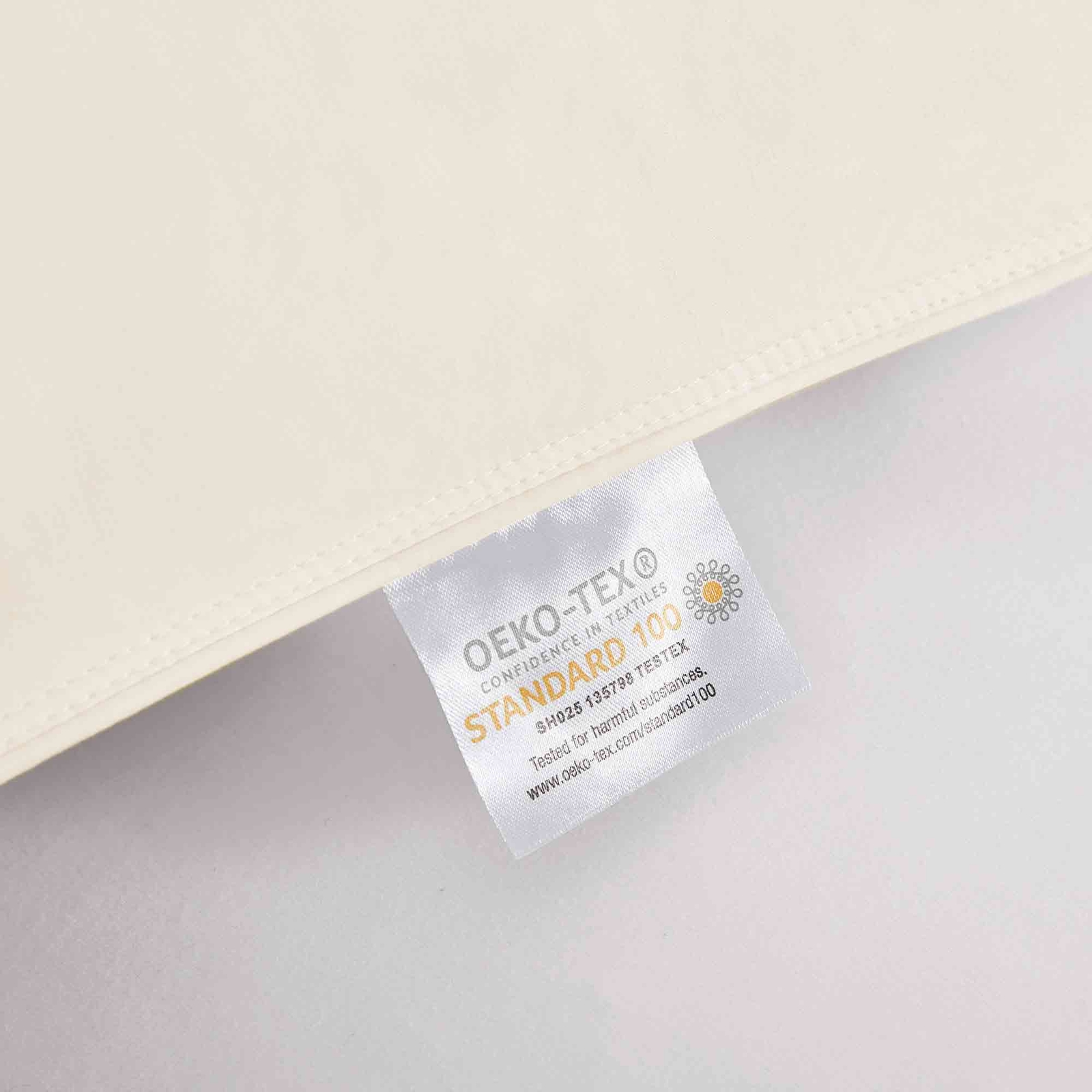 2 Pack Goose Down Feather Bed Pillows King or Queen, 100% Organic Cotton Shell