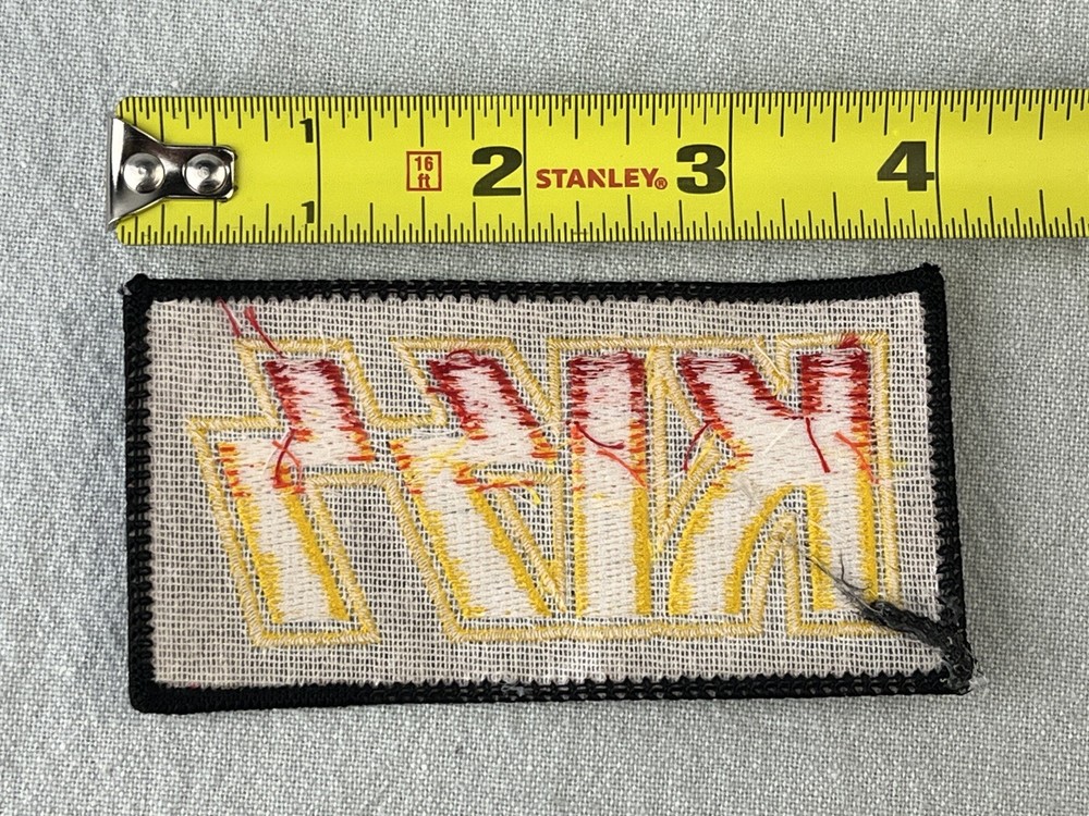 Kiss Band Classic Logo Red/Yellow Embroidered 2”x4” Iron On/Sew Patch